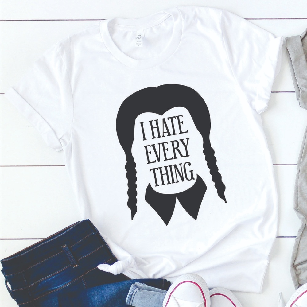 WEDNESDAY ADDAMS FAMILY HATE EVERYTHING HALLOWEEN